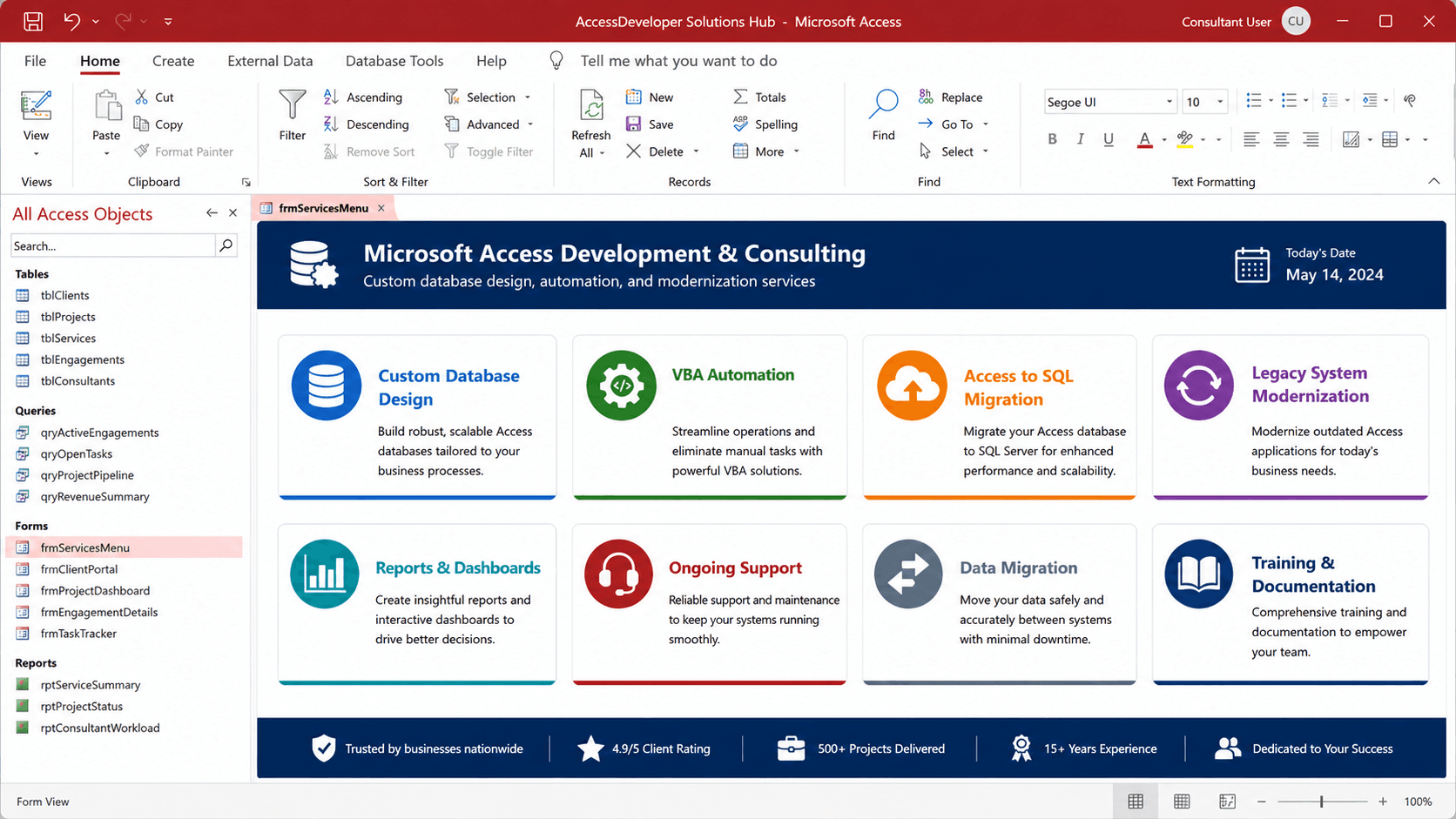 AccessDeveloper professional Microsoft Access consulting and development services