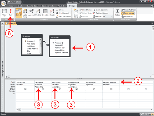 MS access queries